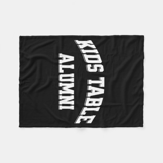 Kids Table Alumni Funny Thanksgiving Novelty Humor Fleece Deken (Voorkant (Horizontaal))