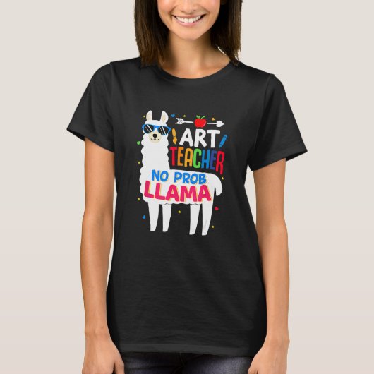 Kids Teacher Llama First Day Of School 1st T-shirt (Voorkant)