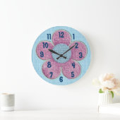 Kids Textured Flower Wall Clock Grote Klok (Huis)