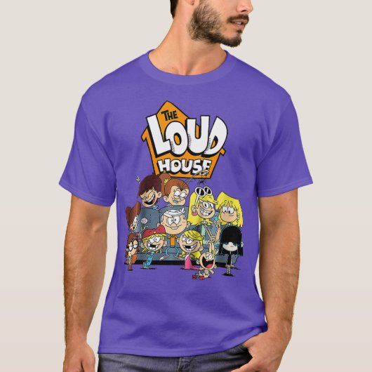 Kids The Loud House Loud Siblings on Couch T-shirt (Voorkant)