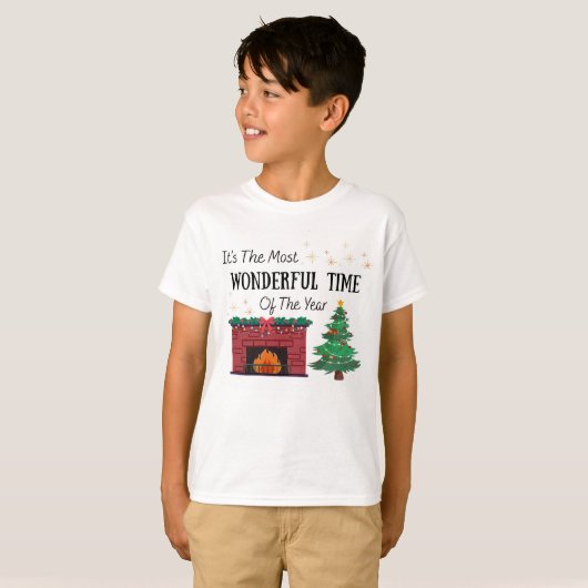 Kids The Most Wonderful Time of The Year T-Shirt (Voorkant volledig)