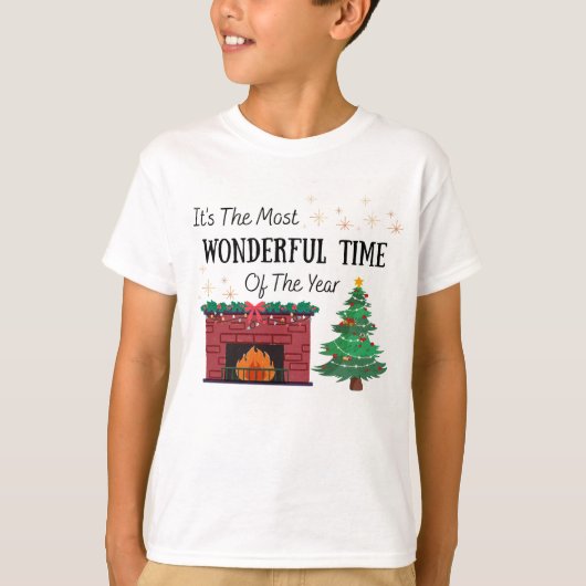 Kids The Most Wonderful Time of The Year T-Shirt (Voorkant)