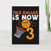 Kids This Ller Is Now 3 Sketll 3rd Birthday Bday B Kaart (Voorkant)