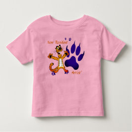 Kids Tijger Tracks Artsy Kinder Shirts