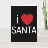 Kids Toddler I Love Santa Claus Boys Girls Christm Kaart (Voorkant)