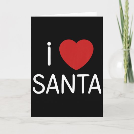 Kids Toddler I Love Santa Claus Boys Girls Christm Kaart (Voorkant)