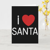 Kids Toddler I Love Santa Claus Boys Girls Christm Kaart (Gele Bloem)