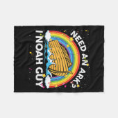 Kids Toddler Kid Need Ark I Noah Guy Christian Eas Fleece Deken (Voorkant (Horizontaal))