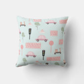 Kids Transport Decorative Pillow Kussen (Achterkant)