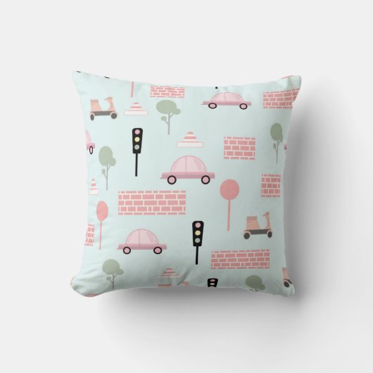 Kids Transport Decorative Pillow Kussen (Voorkant)