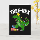 Kids Tree-rex Christmas Dinosaur T-rex Shirt Toddl Kaart (Gele Bloem)