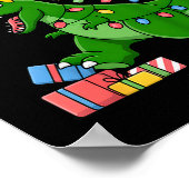 Kids Tree-rex Christmas Dinosaur T-rex Shirt Toddl Poster (Hoek)