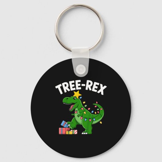 Kids Tree-rex Christmas Dinosaur T-rex Shirt Toddl Sleutelhanger (Voorkant)