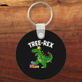 Kids Tree-rex Christmas Dinosaur T-rex Shirt Toddl Sleutelhanger (Voorkant)
