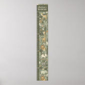 Kid's Tribal Safari Jungle Growth Chart ID1260 Poster (Voorkant)