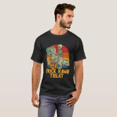 Kids Trick Rawr Treat Skeleton Trex Dino Toddler B T-shirt (Voorkant volledig)