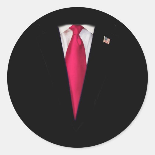 Kid's Trump Halloween Costume Ronde Sticker (Voorkant)