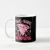 Kids Two-nado Warning 2nd Birthday Nk Tornado Birt Koffiemok (Links)
