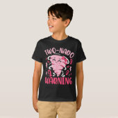 Kids Two-nado Warning 2nd Birthday Nk Tornado Birt T-shirt (Voorkant volledig)