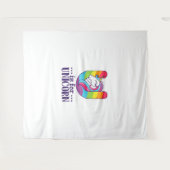 Kids U Is For Unicorn Alphabet T-Shirt Wandkleed (Voorkant (horizontaal))