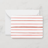 Kids Valentine Card Cute Cat Heart Notitiekaartje (Achterkant)