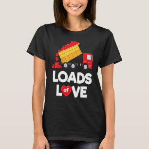 Kids Valentine Truck Boys Loads of Love T-shirt