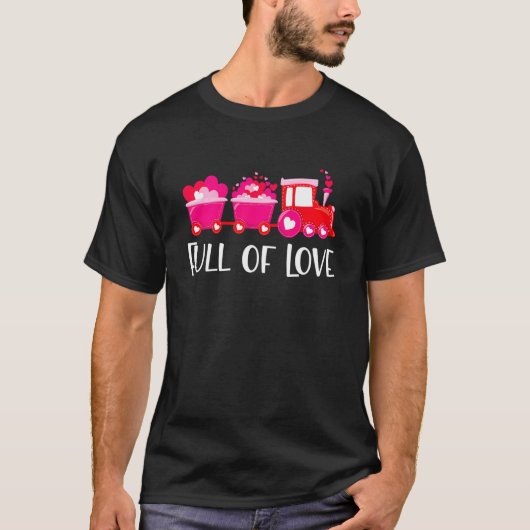 Kids Valentines Day Train Loads Of Love Choo Toddl T-shirt (Voorkant)