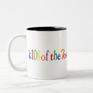 kIDS van de jaren 70 Tweekleurige Koffiemok