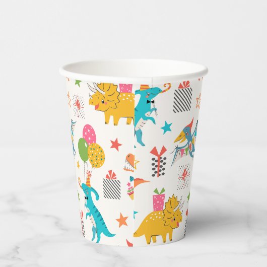 Kids Verjaardag Dinosaurus Party Papieren Bekers (Rechts)