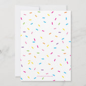 KIDS VERJAARDAG FEESTcake frosting druppels strooi Kaart (Achterkant)