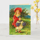  Kids Verjaardag Kaart (Gele Bloem)