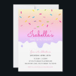 KIDS VERJAARDAG PARTY cake druppels strompels rege Kaart<br><div class="desc">door kat massard >>> www.simplysweetPAPERIE.com <<< Een super schattige taart of ijsje kegel thema uitnodiging ontwerp voor de verjaardag van uw kind. Wow je vrienden en familie met dit kleine nummer; D Setup als een sjabloon is het eenvoudig voor u om uw eigen gegevens toe te voegen, of druk op...</div>