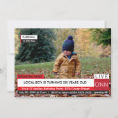 KIDS Verjaardag Specialized TV Nieuws Grafisch ont Kaart (Voorkant)