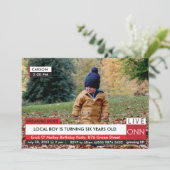 KIDS Verjaardag Specialized TV Nieuws Grafisch ont Kaart (Staand voorkant)