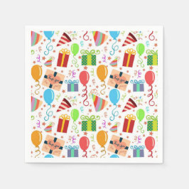 kids verjaardag thema Afdrukken Servet