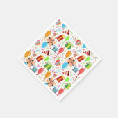 kids verjaardag thema Afdrukken Servet (Hoek)