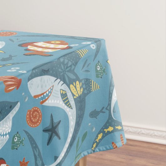 Kids Verjaardagscadeaus Nemo Fish Shark Shell Zee Tafelkleed (Voorbeeld)