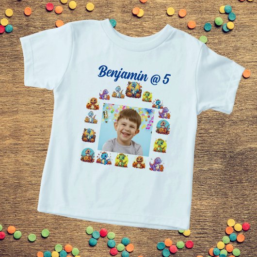 Kids Verjaardagsfeest T shirt Baby Dinosaur Theme