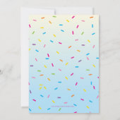 KIDS VERJAARDAGSFEESTJE UITNODIGEN retro-ijsje keg Kaart (Achterkant)