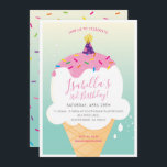 KIDS VERJAARDAGSFEESTJE UITNODIGEN retro-ijsje keg Kaart<br><div class="desc">door kat massard >>> www.simplysweetPAPERIE.com <<< Originele illustratie door mij!!! Een super schattig, maar stijlvol ijs kegel thema uitnodiging ontwerp voor de VERJAARDAG van uw kind. Wow je vrienden en familie met dit kleine aantal ;D Setup als een sjabloon het is eenvoudig voor u om uw eigen gegevens toe te...</div>