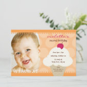 KIDS VERJAARDAGSFEESTJE UITNODIGEN schattige ijsje Kaart (Staand voorkant)