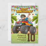 Kids verjaardagsuitnodiging: Monster truck, QR Kaart<br><div class="desc">Geniet van de pret voor de 10e verjaardag van je kleintje met onze 'Monster Truck, QR' verjaardagsuitnodiging! Met gedurfde monstertruck design en aanpasbare QR-codes, voegen deze digitale uitnodigingen een moderne twist toe aan de viering. Bestel online voor eenvoudige maatwerk en levering, zodat het feest van uw kind opvalt met unieke...</div>