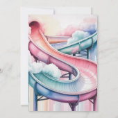 Kids’ Water Park Birthday Party Kaart (Achterkant)