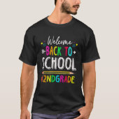 Kids Welcome Back To School Second Grade Vibes Stu T-shirt (Voorkant)