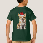 Kids Welsh Corgi Dog Lover Funny Christmas T-shirt (Achterkant)