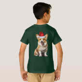 Kids Welsh Corgi Dog Lover Funny Christmas T-shirt (Achterkant volledig)