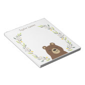Kids Woodland Bear Notepad Notitieblok (Schuin)