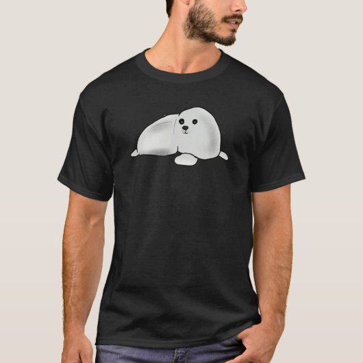 Kids Youth Teens Cute Arctic Harp Seal for Animal  T-shirt (Voorkant)