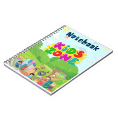 Kids Zone Cute Dino Notebook Notitieboek (Linkerzijde)
