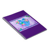 Kidskunst voor CHOC - Lente tijd hart Notitieboek (Rechterzijde)